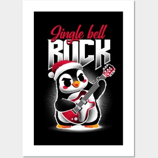 Jingle bell rock penguin Posters and Art